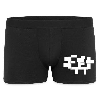 rectangles just squares in composition - Men's Boxer Shorts - black - Front