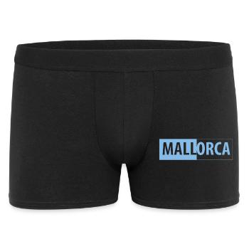 MALLorca im Kasten (hellblau) - Männer Boxer Shorts - Schwarz - Vorne