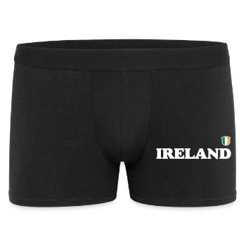 Bold Ireland Wordmark with Shield Crest - Men's Boxer Shorts - black - Front