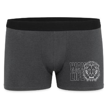 Leo « CHEMIN VÉRITÉ VIE » - Boxer Homme - charbon - Devant