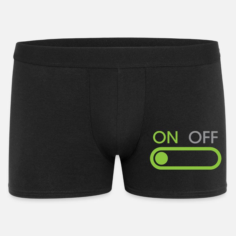 on button - Streamer und Gamer - Männer Boxer Shorts - Schwarz