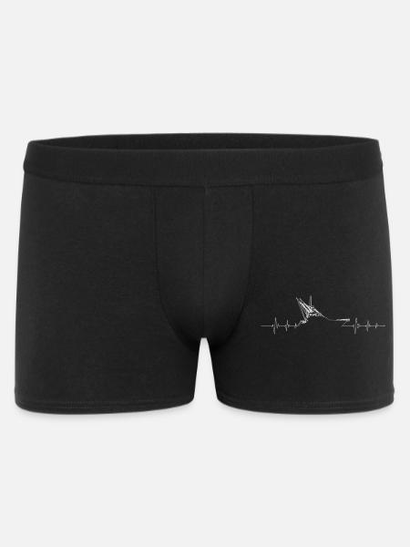 Sailing Heartbeat Horizon - Men's Boxer Shorts - black