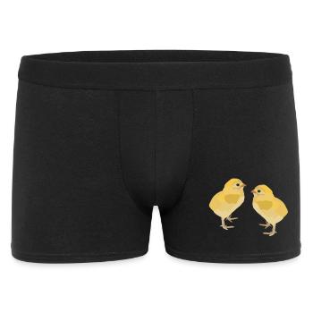 Kiki and Koko, the chicks - Men's Boxer Shorts - black - Front