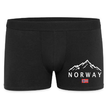 Norvège Idée cadeau Montagnes Nature - Boxer Homme - noir - Devant