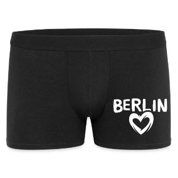 I love Berlin - heart symbol of Berlin - Men's Boxer Shorts - black - Front