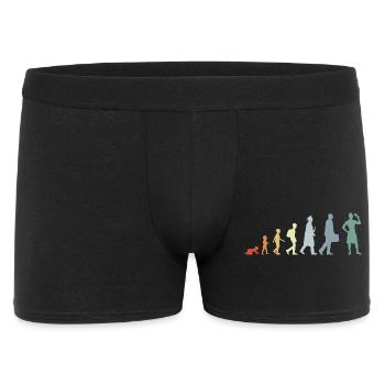 Evolution Eiscreme Liebhaber - Männer Boxer Shorts - Schwarz - Vorne