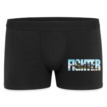 Fighter L-39 Albatros - Männer Boxer Shorts - Schwarz - Vorne