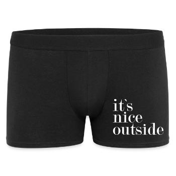 It's nice outside - - Men's Boxer Shorts - black - Front