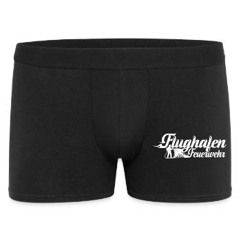 Flughafen Farewell Elefant Silhouette - Männer Boxer Shorts - Schwarz - Vorne