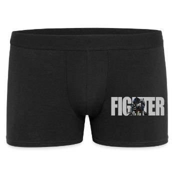 Fighter - Männer Boxer Shorts - Schwarz - Vorne