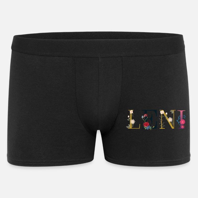 Leni - Männer Boxer Shorts - Schwarz
