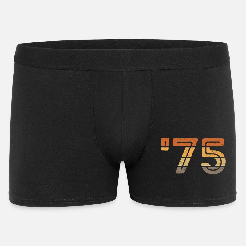 Year '75 - 1975 - Männer Boxer Shorts - Schwarz