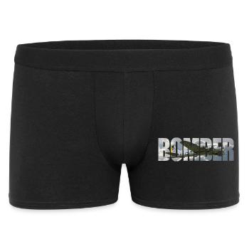 Bomber B-17 Flying Fortress - Männer Boxer Shorts - Schwarz - Vorne