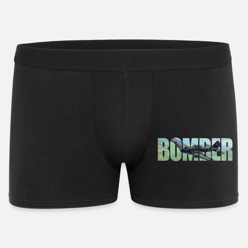Bomber IL-2 - Männer Boxer Shorts - Schwarz