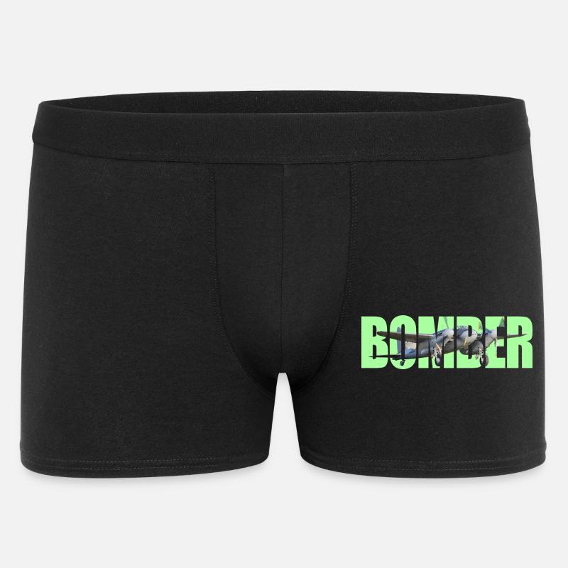 Bomber DH.98 Mosquito - Männer Boxer Shorts - Schwarz