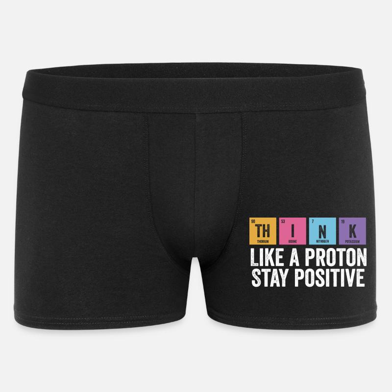 Physik Positiv Bleiben lustig - Männer Boxer Shorts - Schwarz