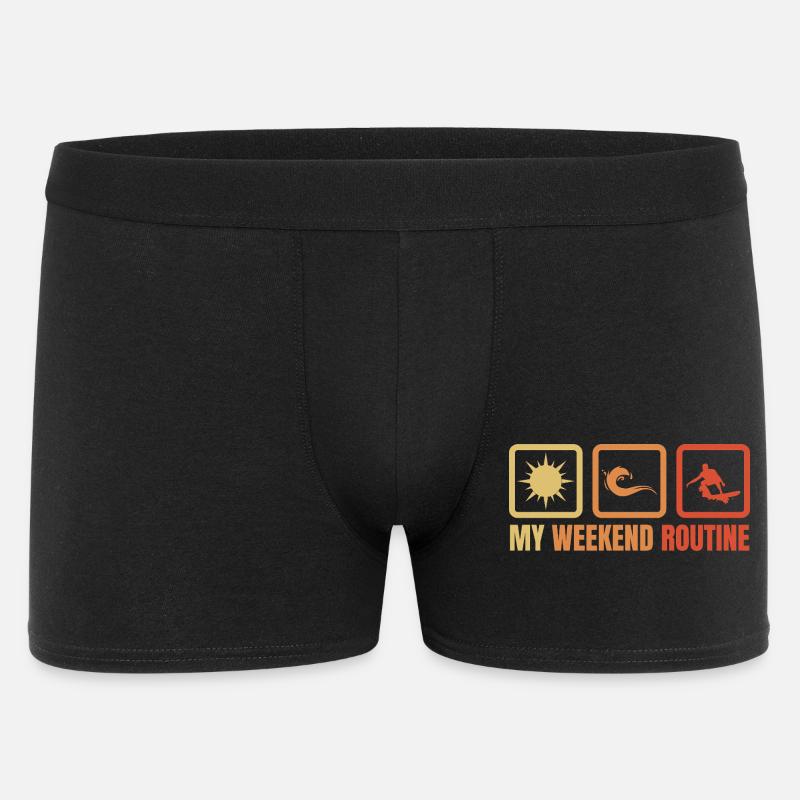 Routine du week-end de surf - Boxer Homme - noir