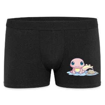 Petite salamandre rose au bord de l’eau - Boxer Homme - noir - Devant