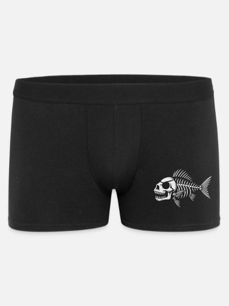Perch Pirate White - Men's Boxer Shorts - black