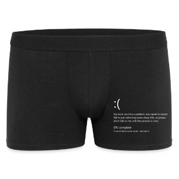 Brain Crash Tshirt - Men's Boxer Shorts - black - Front