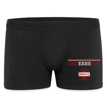 Fierté autrichienne, drapeau de l’Autriche - Boxer Homme - noir - Devant