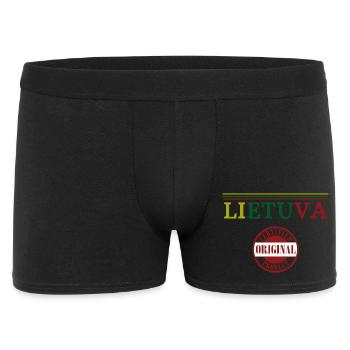 I love Lithuania, Lithuanian pride - Men's Boxer Shorts - black - Front