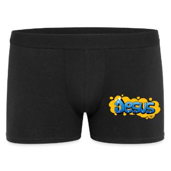 Jesus saves - Men's Boxer Shorts - black - Front