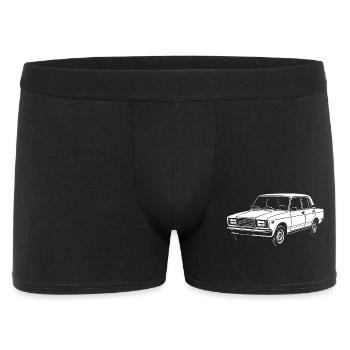 Boxen-Charme - Männer Boxer Shorts - Schwarz - Vorne