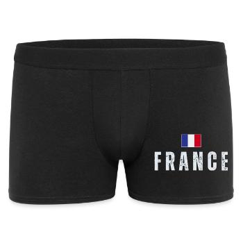 Flag of France, French pride - Men's Boxer Shorts - black - Front