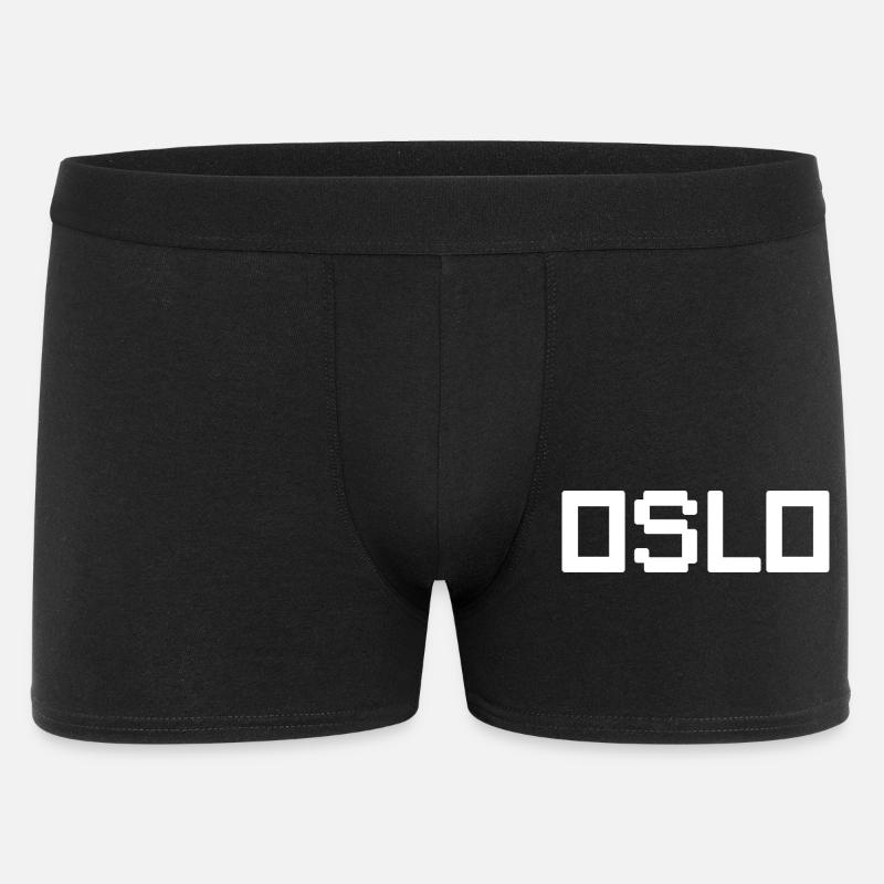 OSLO Norway Norwegen - Männer Boxer Shorts - Schwarz