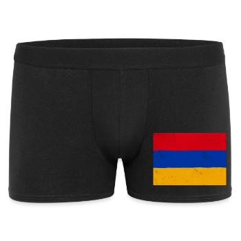 Drapeau de l’Arménie – symbole d’identité et de fierté nationale - Boxer Homme - noir - Devant