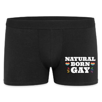 Mois de la fierté LGBTQ - Gay né - Boxer Homme - noir - Devant