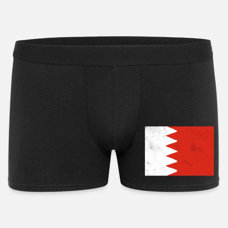 Flagge von Bahrain - Männer Boxer Shorts - Schwarz
