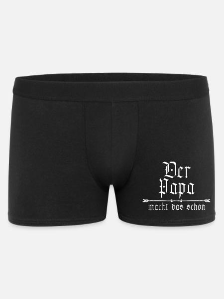 dad is already doing it - Men's Boxer Shorts - black
