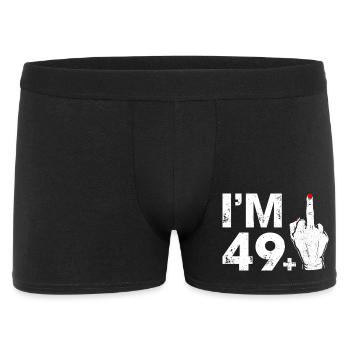 Main rebelle avec rappel d’écart d’âge - Boxer Homme - noir - Devant