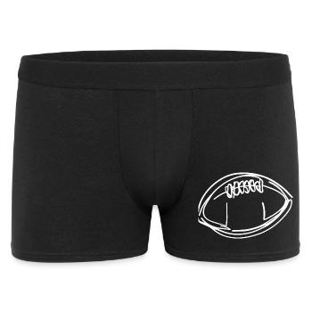 Croquis de ballon de football américain - Boxer Homme - noir - Devant