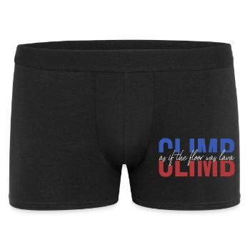 The hallway is lava bouldering climbing climb retro - Men's Boxer Shorts - black - Front