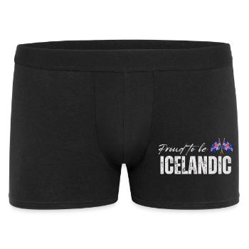 Icelandic proud, I love Iceland - Men's Boxer Shorts - black - Front