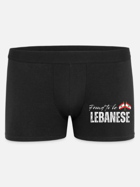 Libanais fier, j’aime le Liban - Boxer Homme - noir