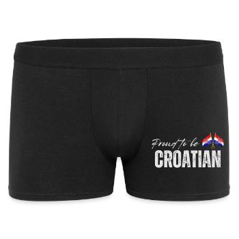Croatian proud, I love Croatia - Men's Boxer Shorts - black - Front