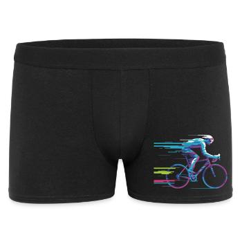 Evolve Your Ride – Glitch Cycling Concept - Männer Boxer Shorts - Schwarz - Vorne