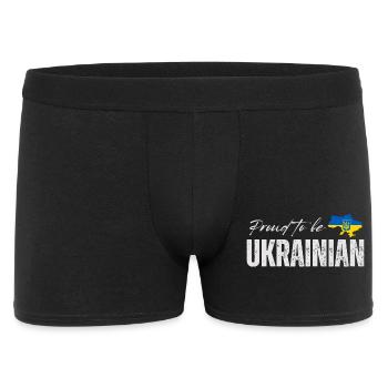 Proud Ukrainian, I love Ukraine - Men's Boxer Shorts - black - Front