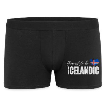 Icelandic proud, I love Iceland - Men's Boxer Shorts - black - Front