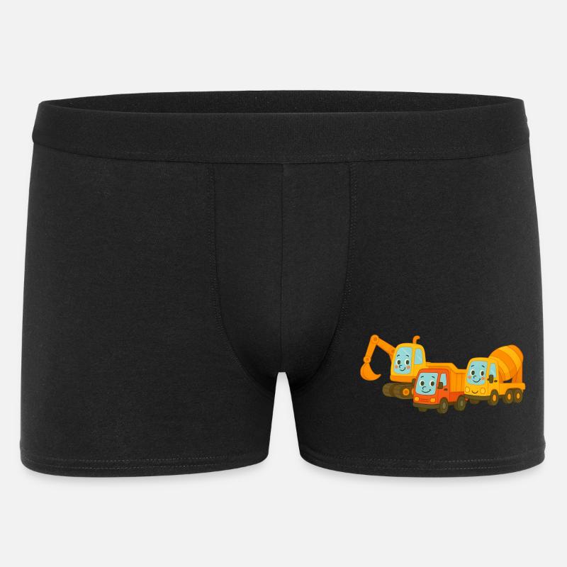 Baustelle - Männer Boxer Shorts - Schwarz