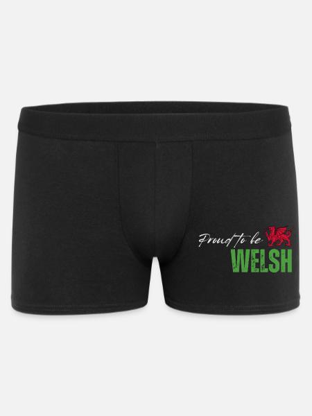 Proud Welsh, I love Wales - Men's Boxer Shorts - black