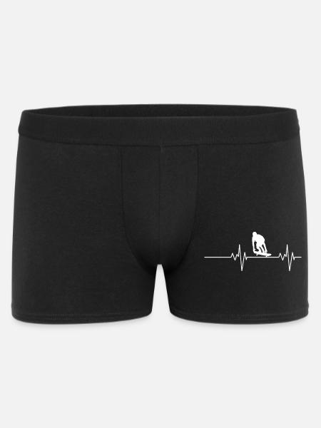 Heartbeat Skateboard Skateboarder Skate - Men's Boxer Shorts - black