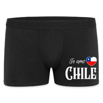 J’aime le Chili, fierté chilienne - Boxer Homme - noir - Devant