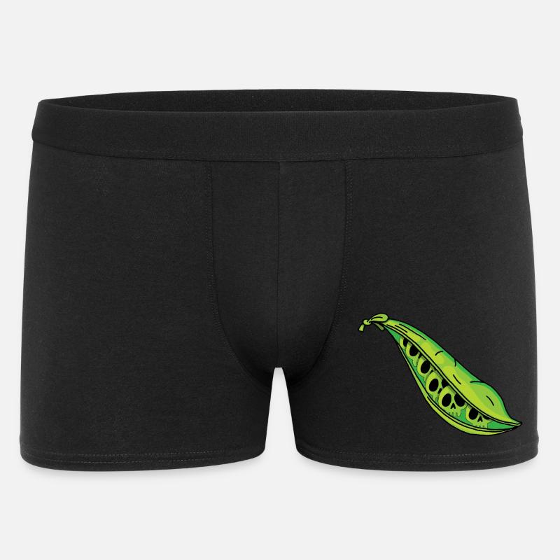Erbsenschädel - Männer Boxer Shorts - Schwarz