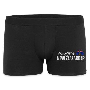 Néo-Zélandais fier, j’adore la Nouvelle-Zélande - Boxer Homme - noir - Devant