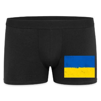 Drapeau de l’Ukraine - Boxer Homme - noir - Devant